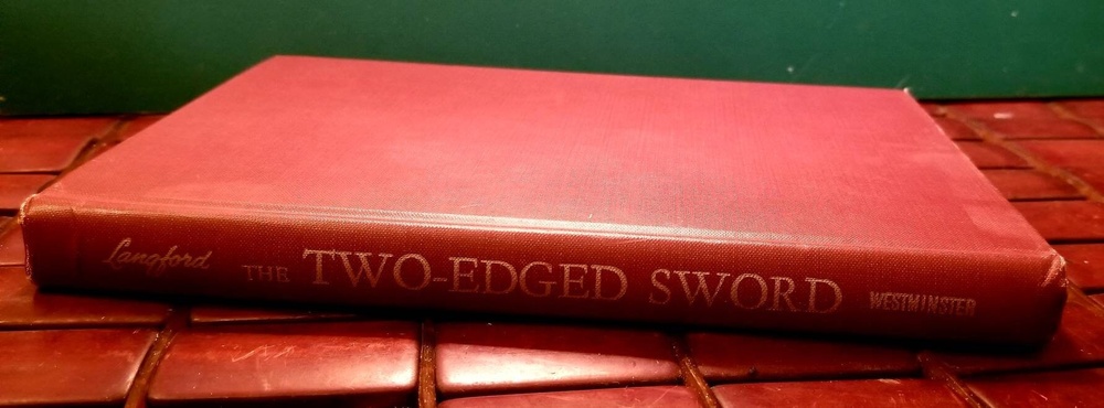 1945 The Two-Edged Sword: Sermons by Norman F. Langford Hardcover